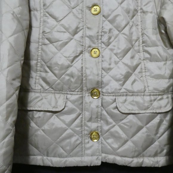 CASUAL IDENTITY | large | Camel Quilted Jacket With Gold Button-Up Front | NWOT - Picture 7 of 16